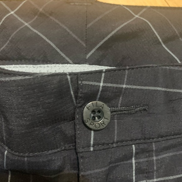 Fila Black Plaid Men's Shorts - Picture 4 of 6